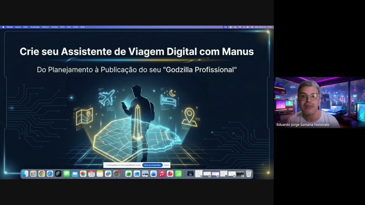 Aula Extra 19 - Do Zero ao App de Viagem: O Guia Definitivo com Manus (Projeto Godzilla) 🦖✈️
