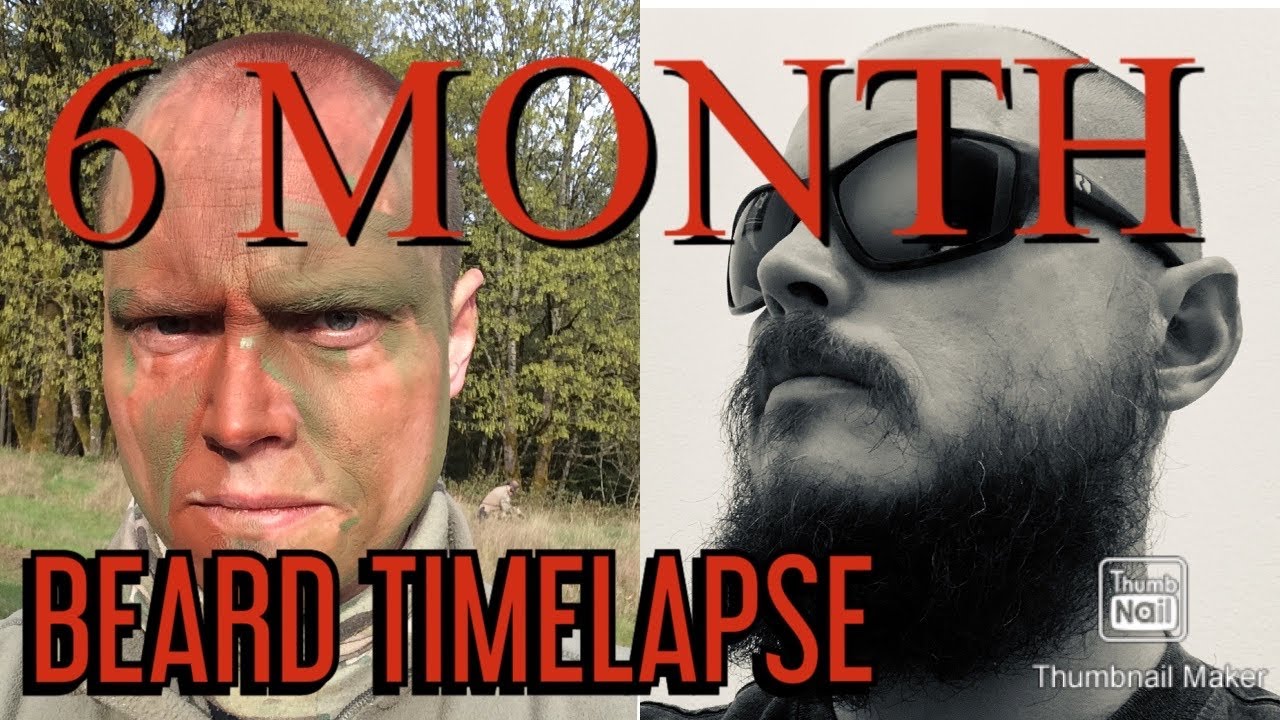 6 month beard growth time lapse