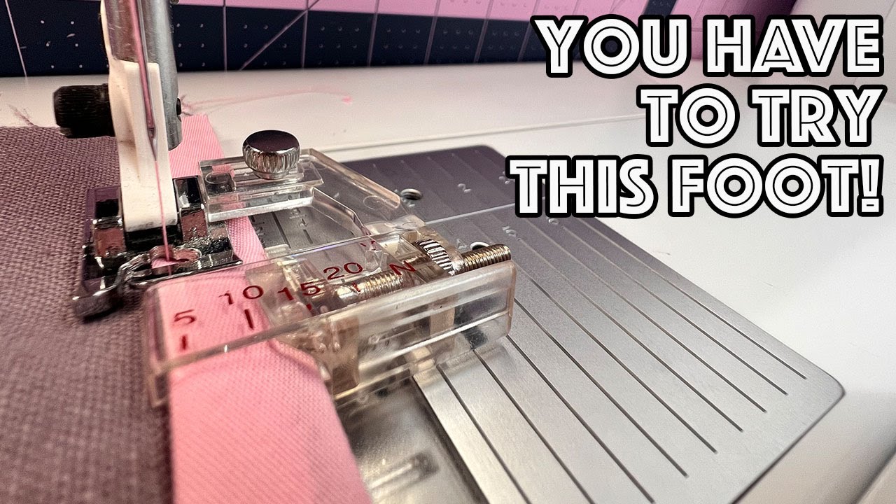 How To Use An Adjustable Bias Binding Foot | It's Amazing!