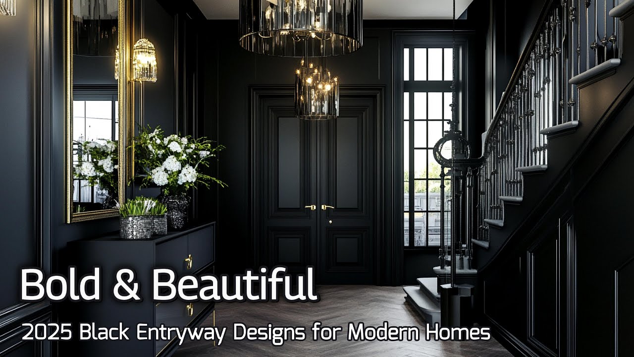 Bold & Beautiful: 2025 Elegant Black Entryway Designs for Modern Homes