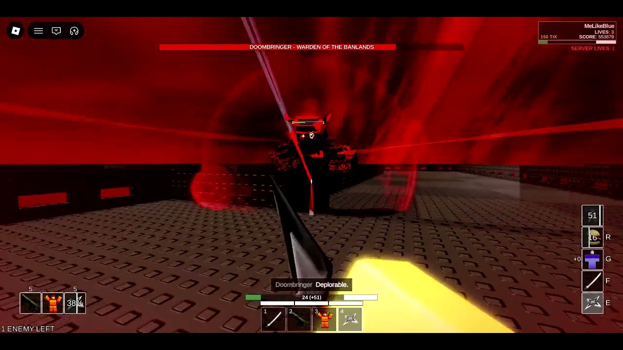 Combat initiation Doombringer but i made it harder for myself
