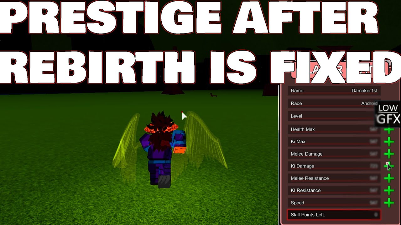 Prestige After Rebirth Is Fixed For Androids! Dbz Final Stand