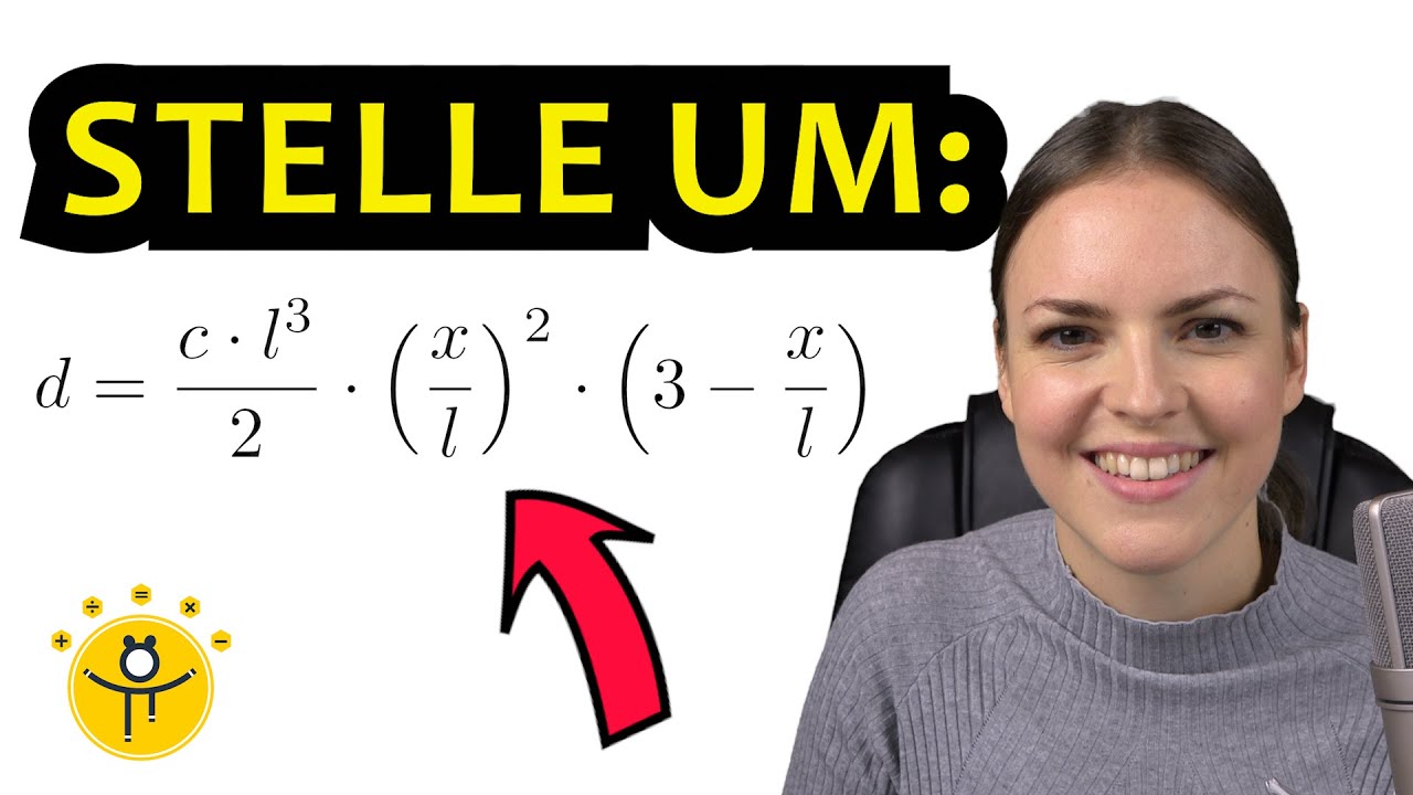 Physikalische FORMEL UMSTELLEN – komplizierte Gleichung aus der Physik