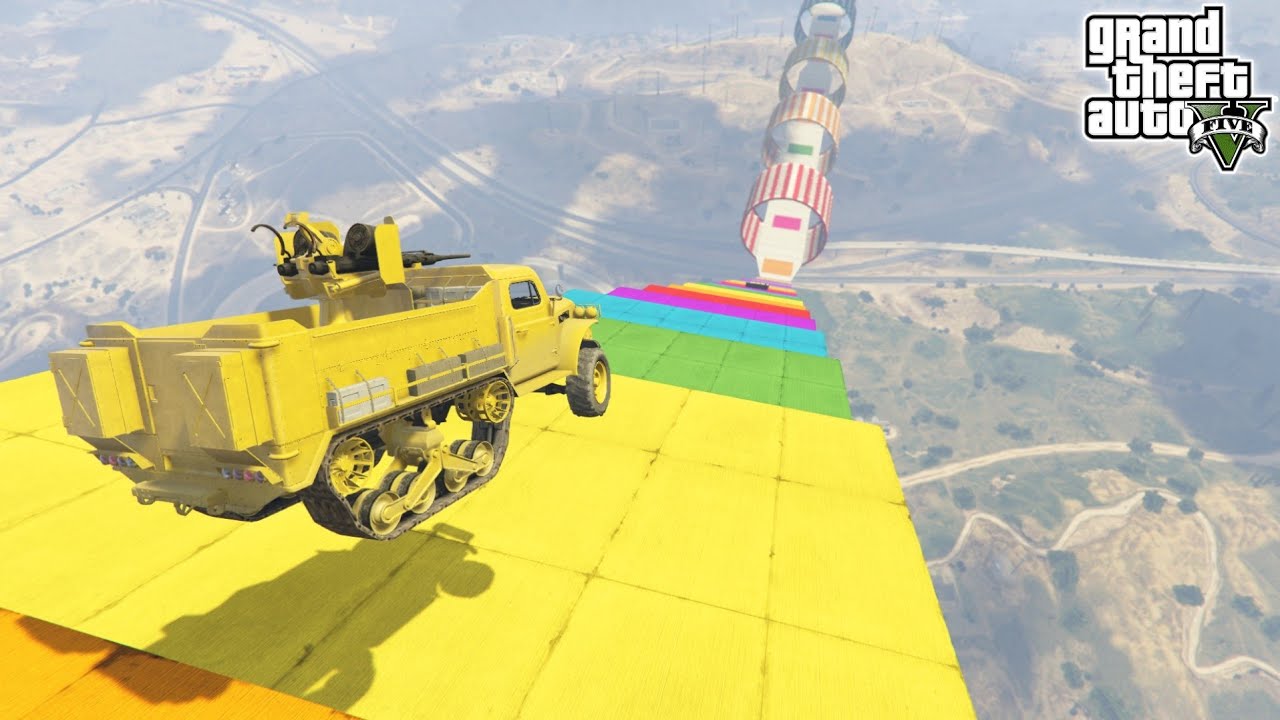 Mega Ramp Challenge 111.111% People Get A Headache After This Race in GTA 5!