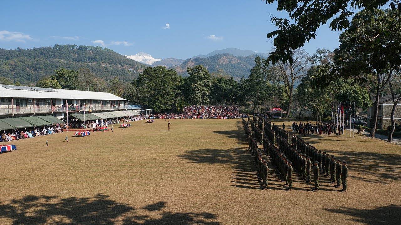 Gurkha Recruit Intake 25 Attestation parade on 7 February 2025 in Pokhara with Royal Attendance