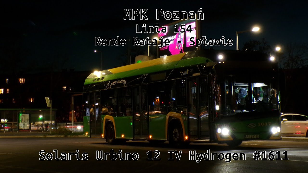 MPK Poznań - Solaris Urbino 12 IV Hydrogen #1611 - Linia 154