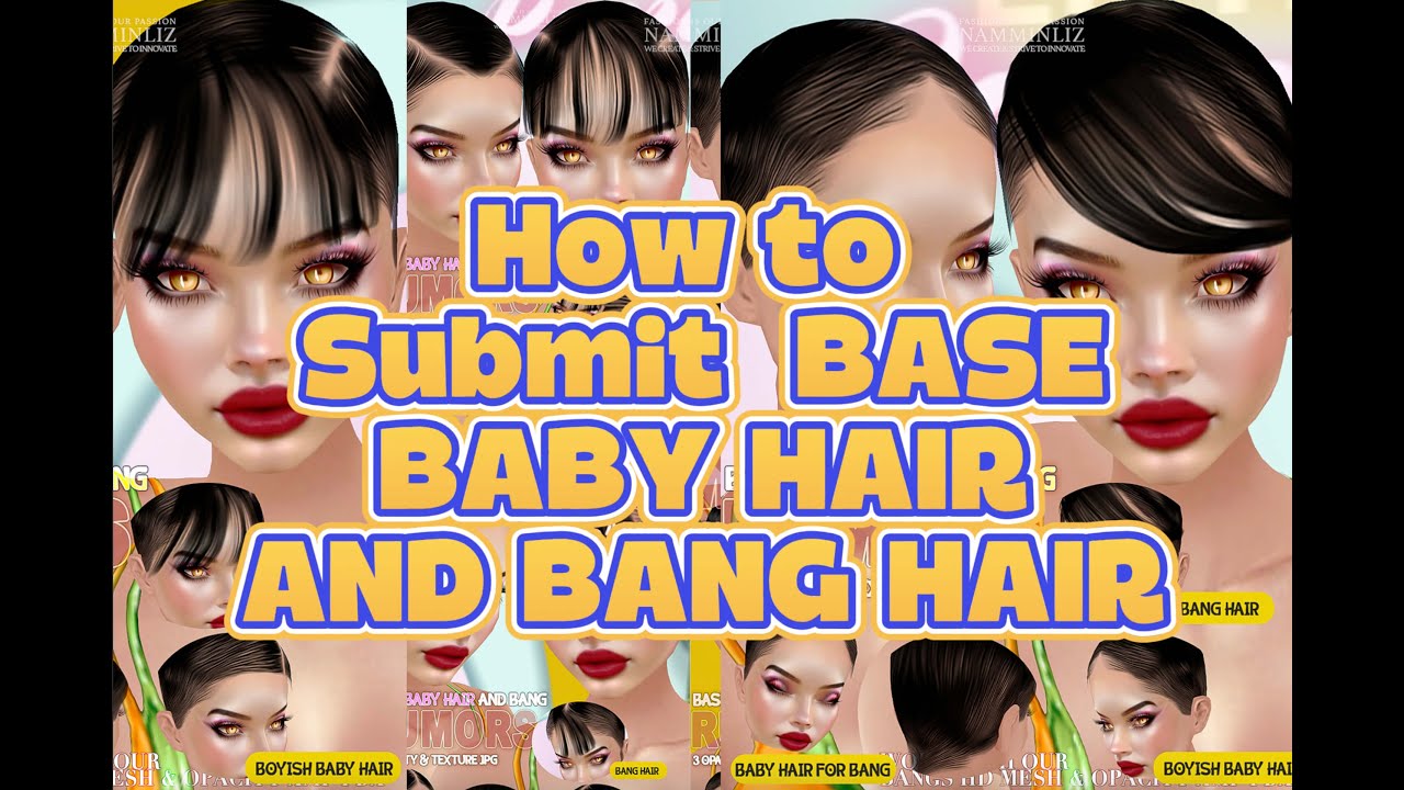 #HOW to submit a Rumors Baby with Bang Hair opacity with an existing #imvu #LAPATRONA baby hair mesh