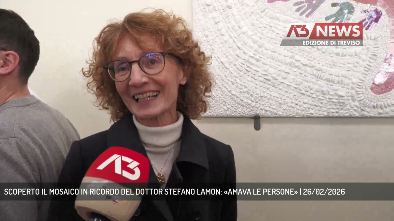 SCOPERTO IL MOSAICO IN RICORDO DEL DOTTOR STEFANO LAMON: «AMAVA LE PERSONE» | 26/02/2026