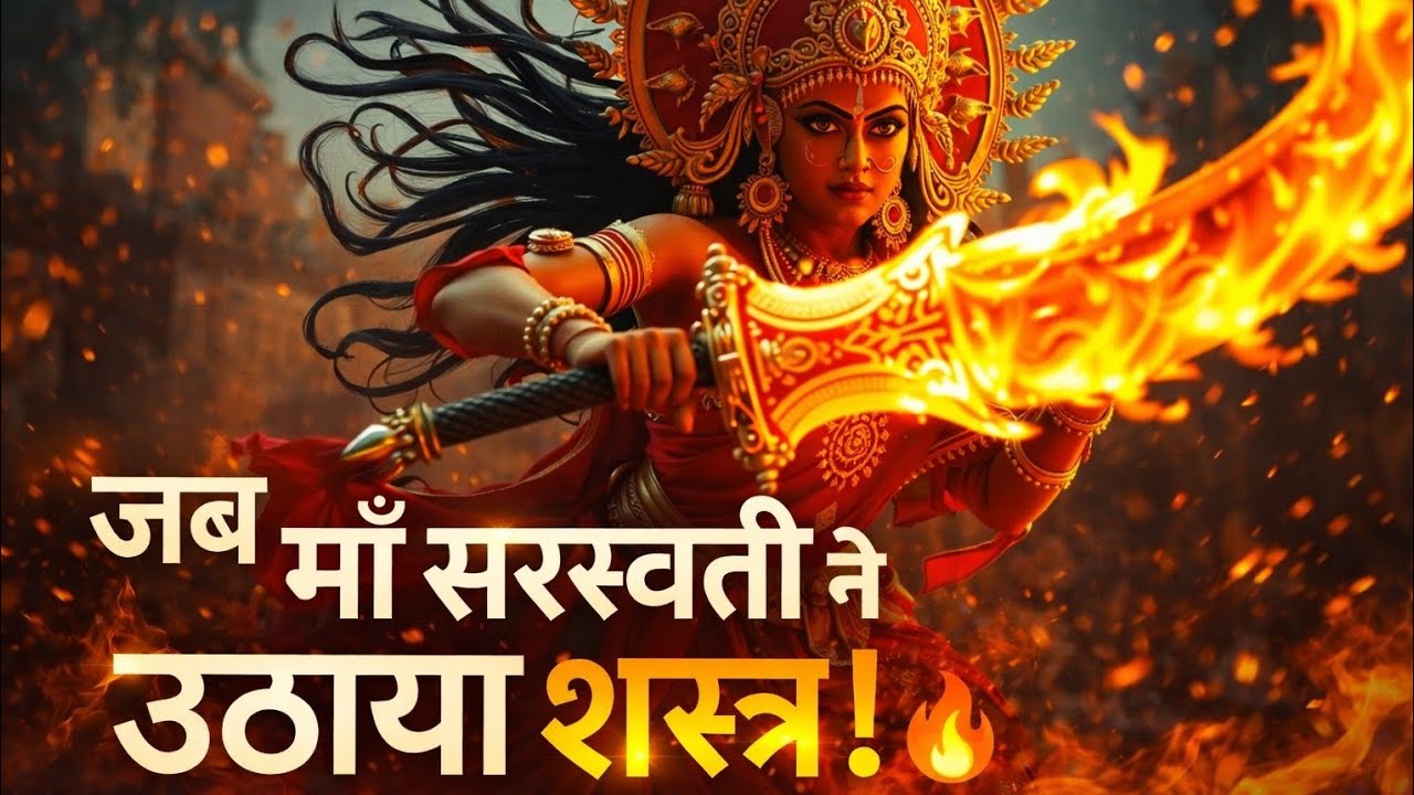 जब माँ सरस्वती ने उठाया शस्त्र! 🔥 | Epic Cinematic 4K Status