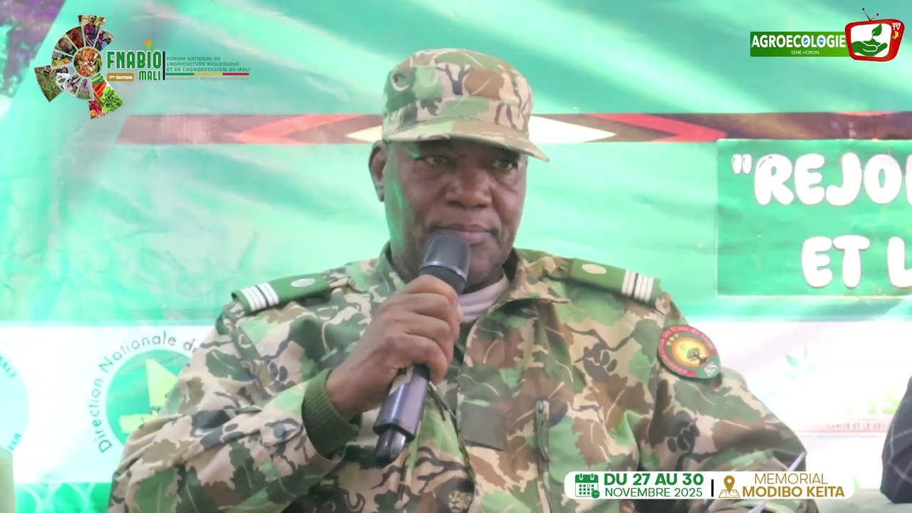 Discours de Col Moulaye Traoré   Sous Directeur conservantion des eaux et slos / FNABIO Mali