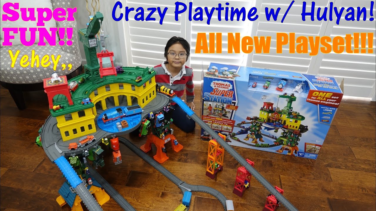 Awesomely Fun Thomas and Friends Trackmaster Playtime with Hulyan and Maya! Kids' Toy Train Video