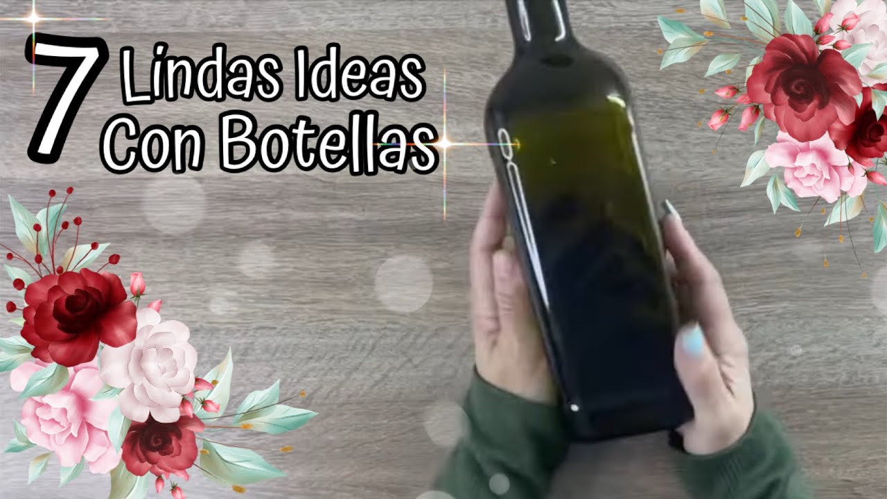 7 Lindas Ideas para Decorar con BOTELLAS /Manualidades con materiales Reciclados / Artesanato
