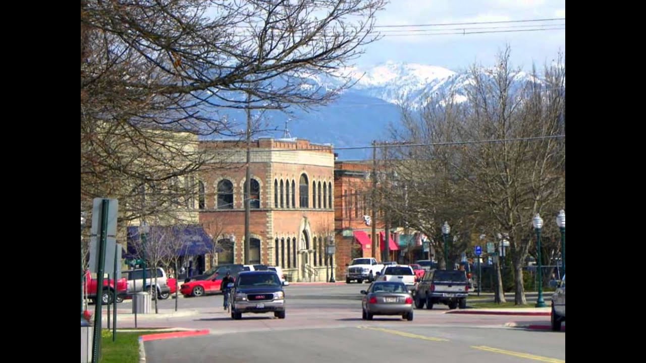 Sandpoint, Idaho under sweet Schweitzer Mountain along Lake Pend Oreille