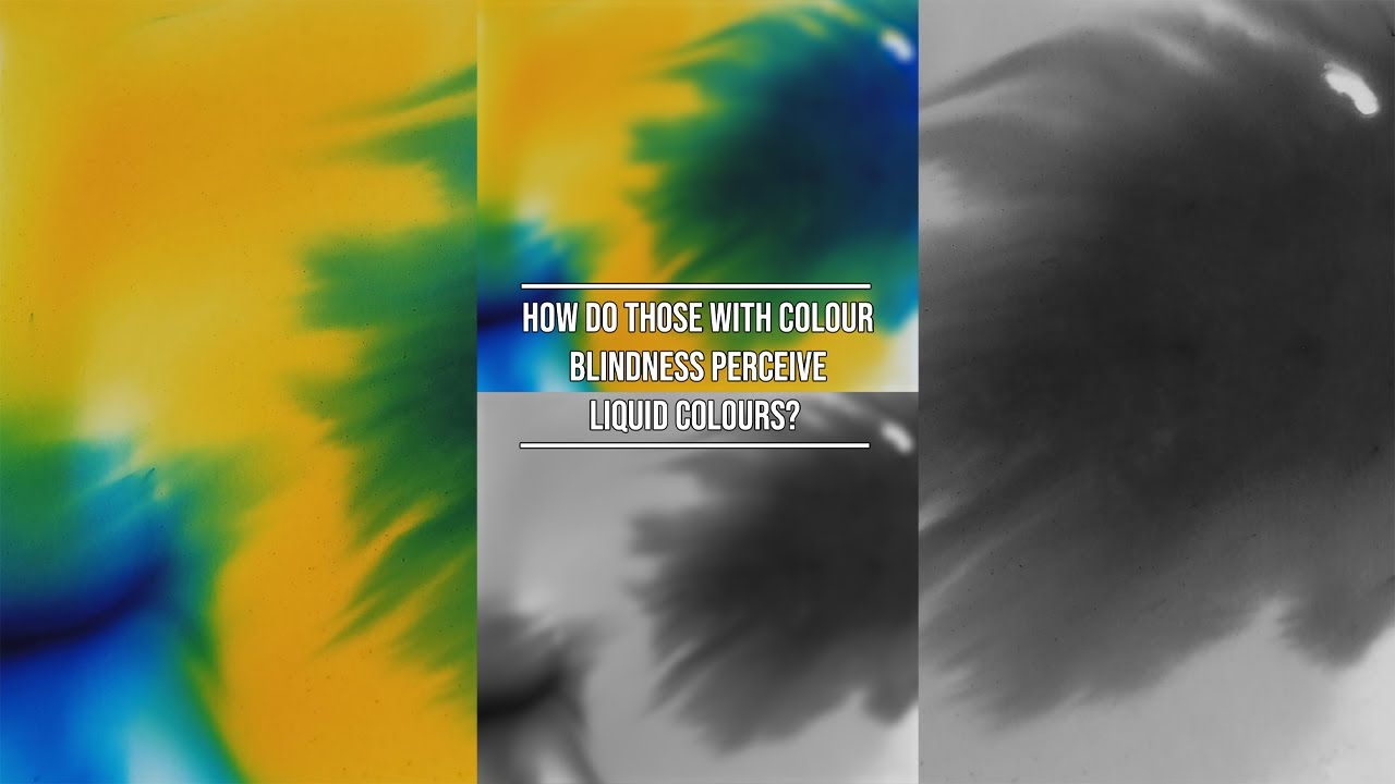 How do those with colour blindness perceive liquid colours?