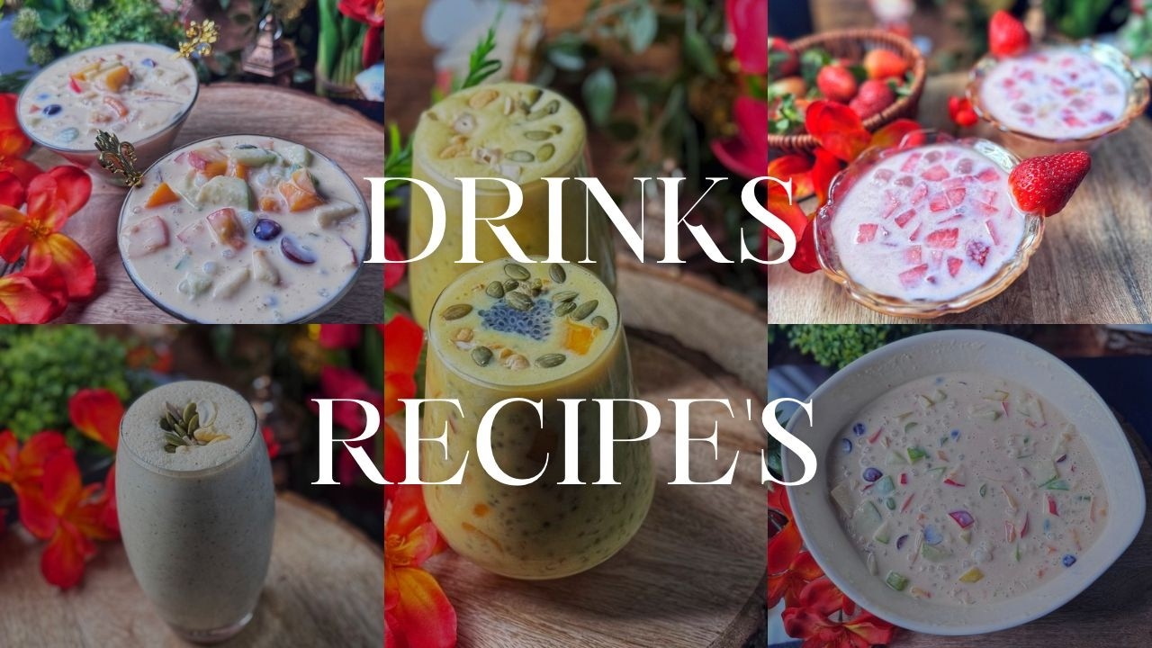 ചൂടത്തും ഇഫ്താറിനും പറ്റിയ 4 കിടിലൻ ഡ്രിങ്ക്സ് 🍹😋ഒന്ന് ട്രൈ ചെയ്തു നോക്കൂ! ❤️DRINKS RECIPES