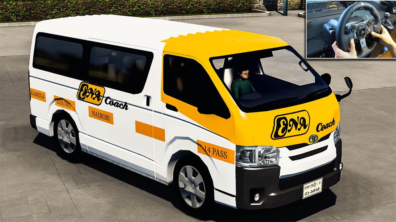 ENA Coach Tablet: Nairobi-Narok-Keroka-Nyamira| Toyota Hiace 7L | ETS2| G29| Ultra 4K