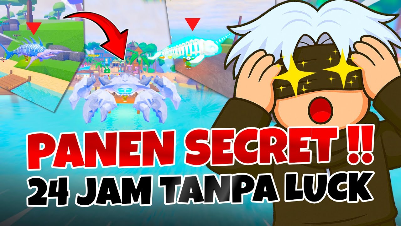 24 JAM AFK SENDIRI TANPA LUCK !! PANEN SECRET LAGI WOY !! Fish it