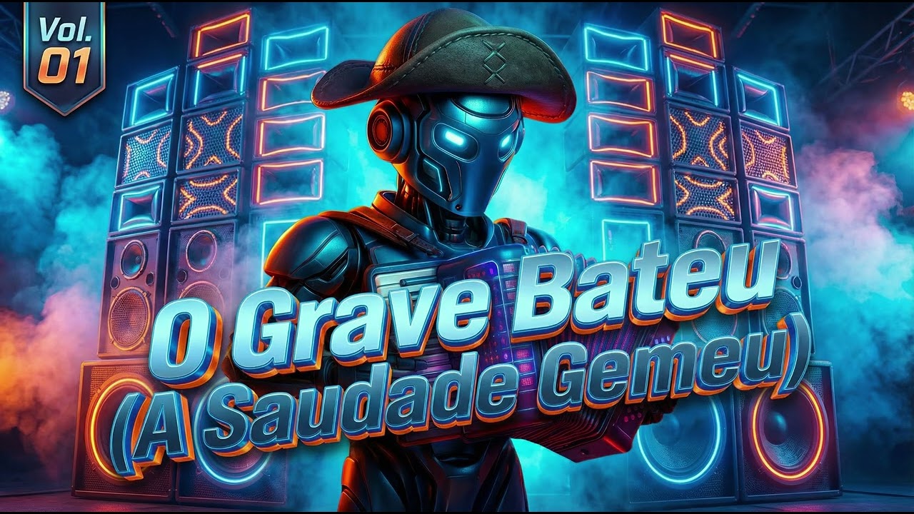 O Grave Bateu (A Saudade Gemeu) - (Piseiro 2025) | Vol. 01 | Forró de IA (Áudio Oficial)