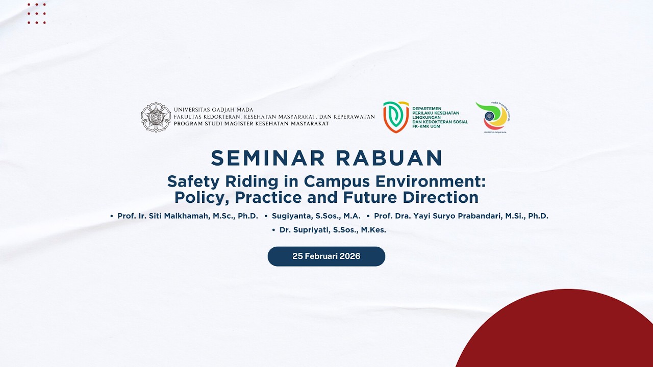 Seminar Rabuan - Safety Riding in Campus Environment: Policy, Practice and Future Direction