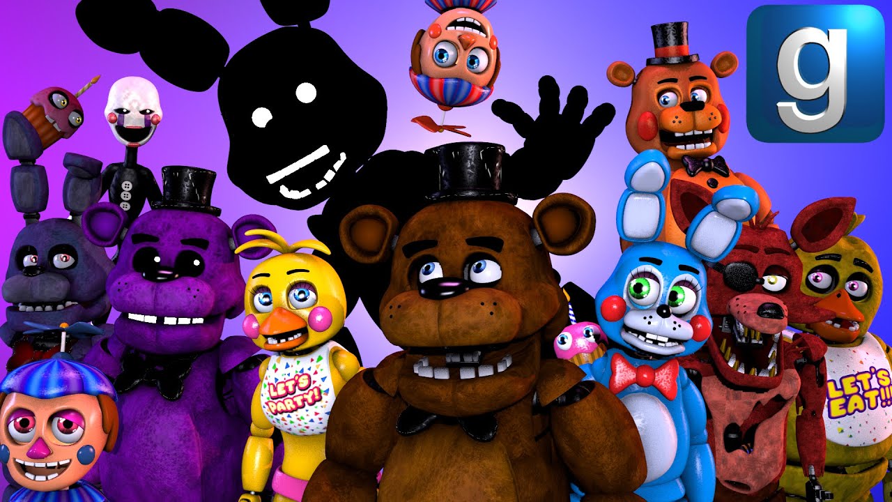Gmod FNAF | Freddy And Friends VS. Shadow Buns!