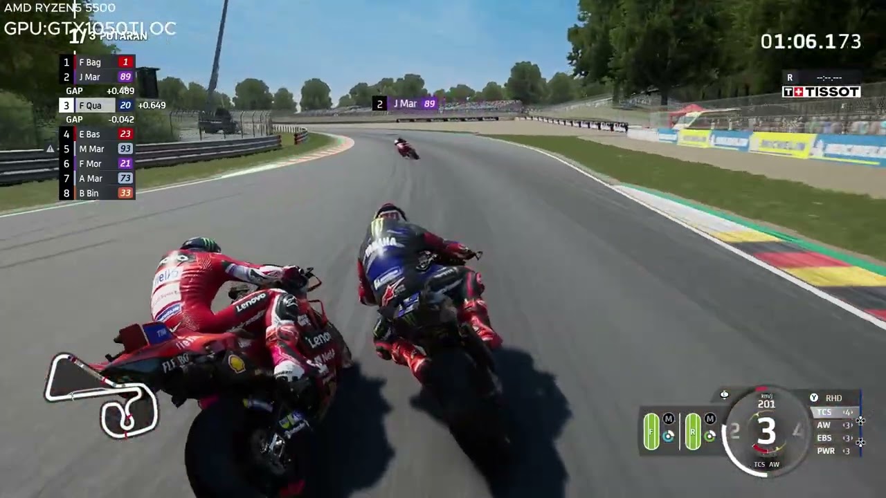 MOTOGP 24 gameplay sachensering fabio quartararo