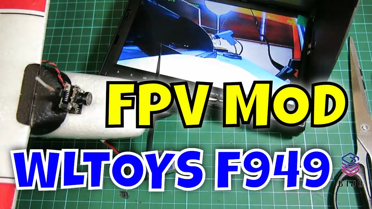 FPV Mod - WLTOYS F949 2.4GHz 3 Channel Cessna 182 Micro RC Airplane‎