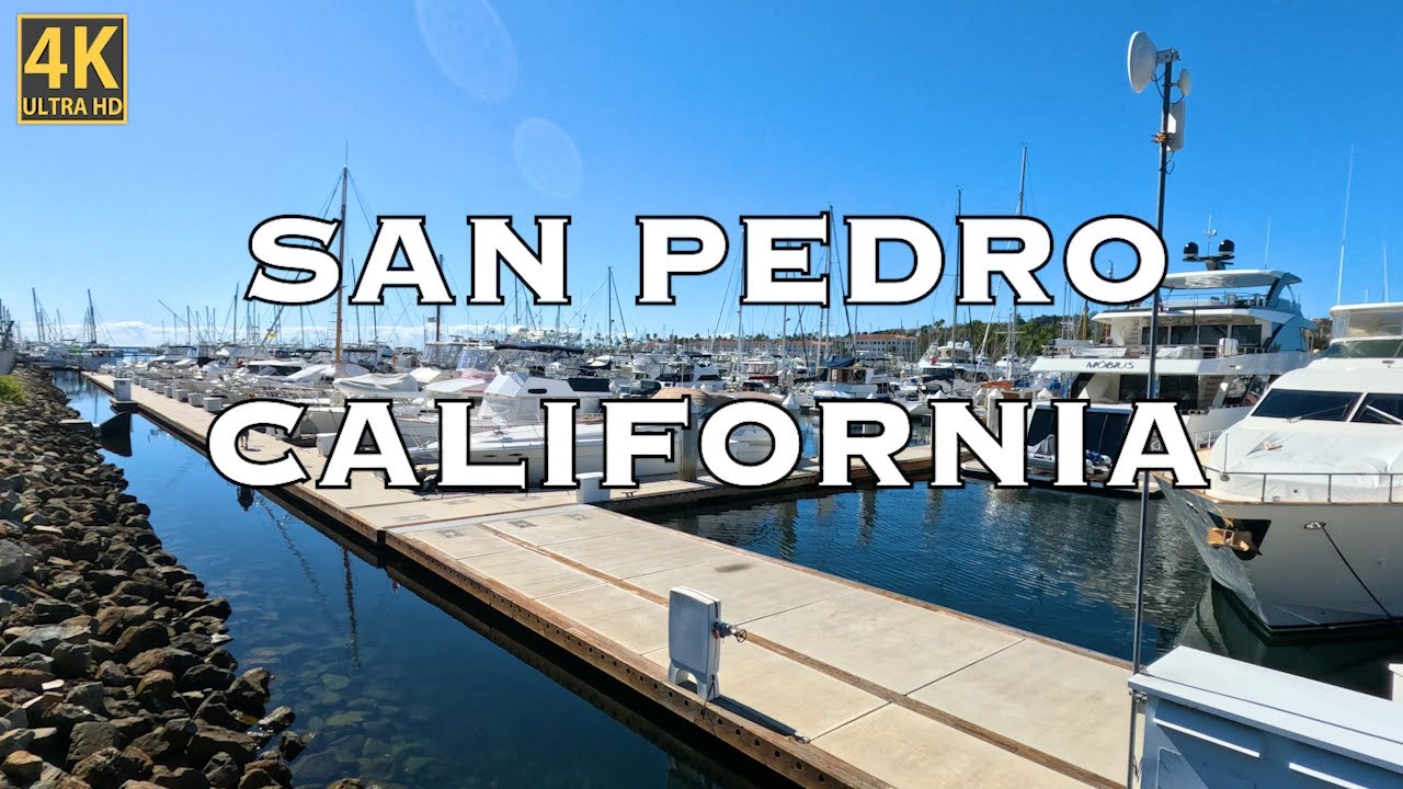 Cabrillo Marina, Los Angeles, California USA | 4K | 30 Minute POV Virtual Treadmill Run