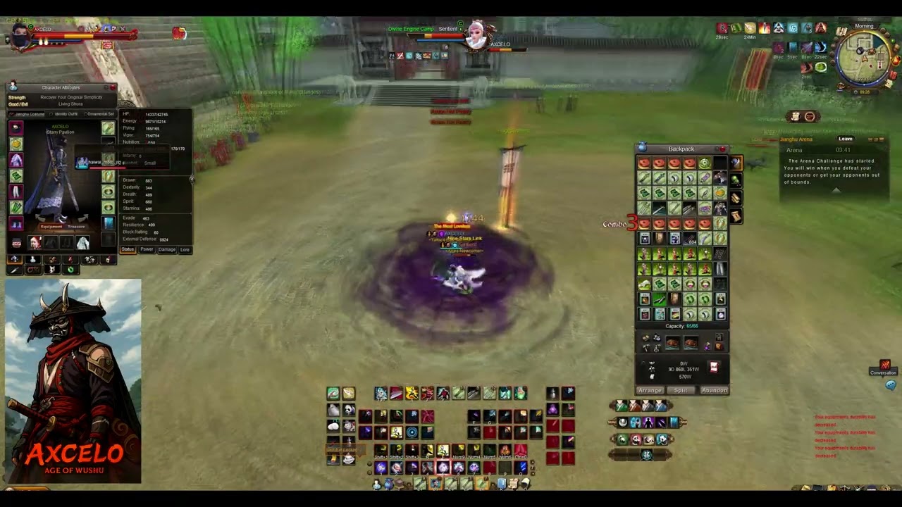 AGE OF WUSHU - NA - TANGMEN 6TH + ROOTLESS SWORD 12 (UNFINISHED BUILD)