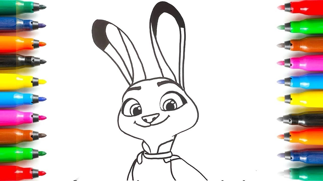 How to draw Zootopia - Jody Hopps #zootopia #drawing  