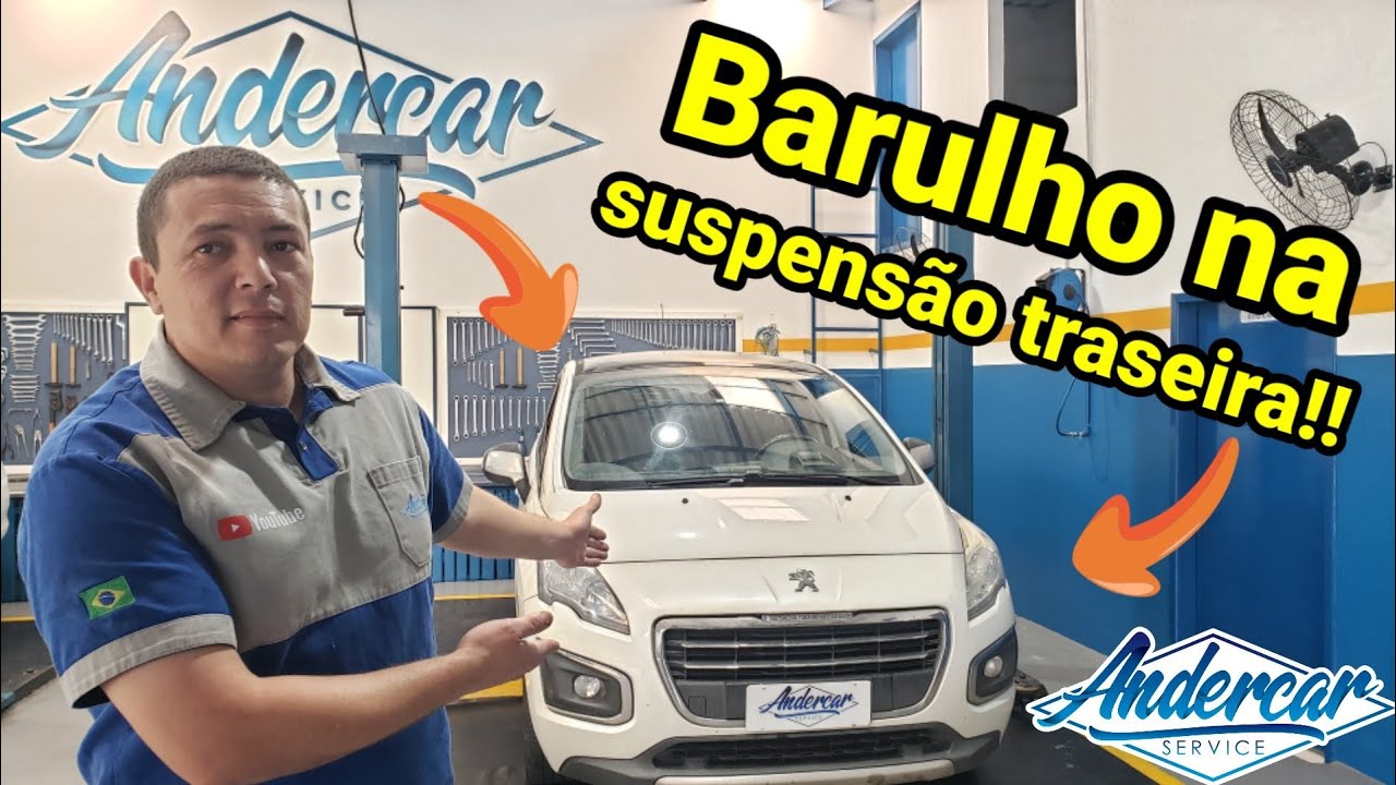 Barulho na suspensão traseira do Peugeot 3008, como resolver? #peugeot #citroen #andercarservice 👨‍🔧
