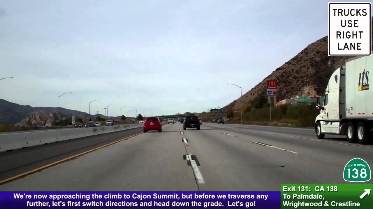 I-15 North & South (CA), Cajon Pass & Cajon Summit