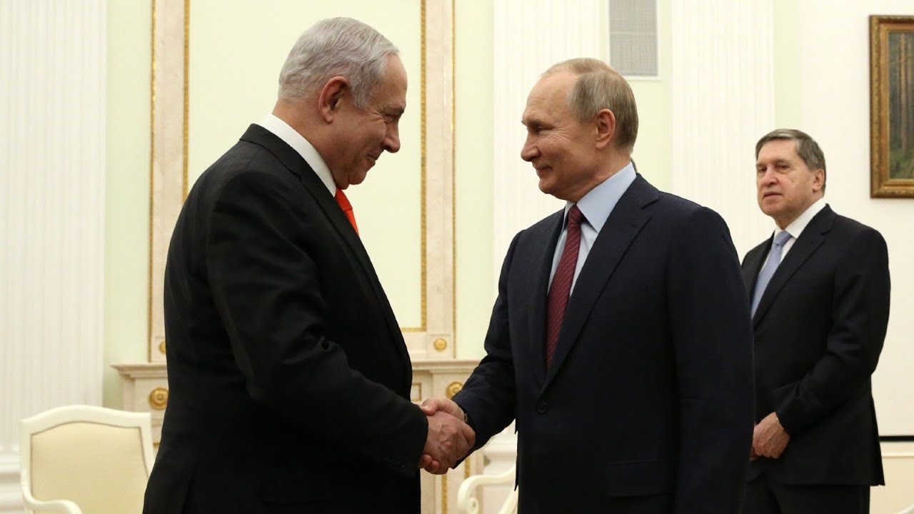 Vladimir Putin and Benjamin Netanyahu discuss the Middle East during talks over the phone
