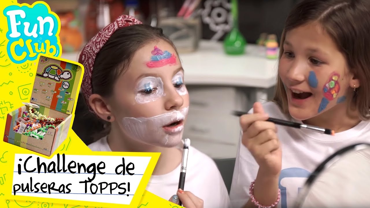 DANIELA GOLUBEVA 👩‍🎨 El RETO de las PULSERAS TOPPS | Fun Club