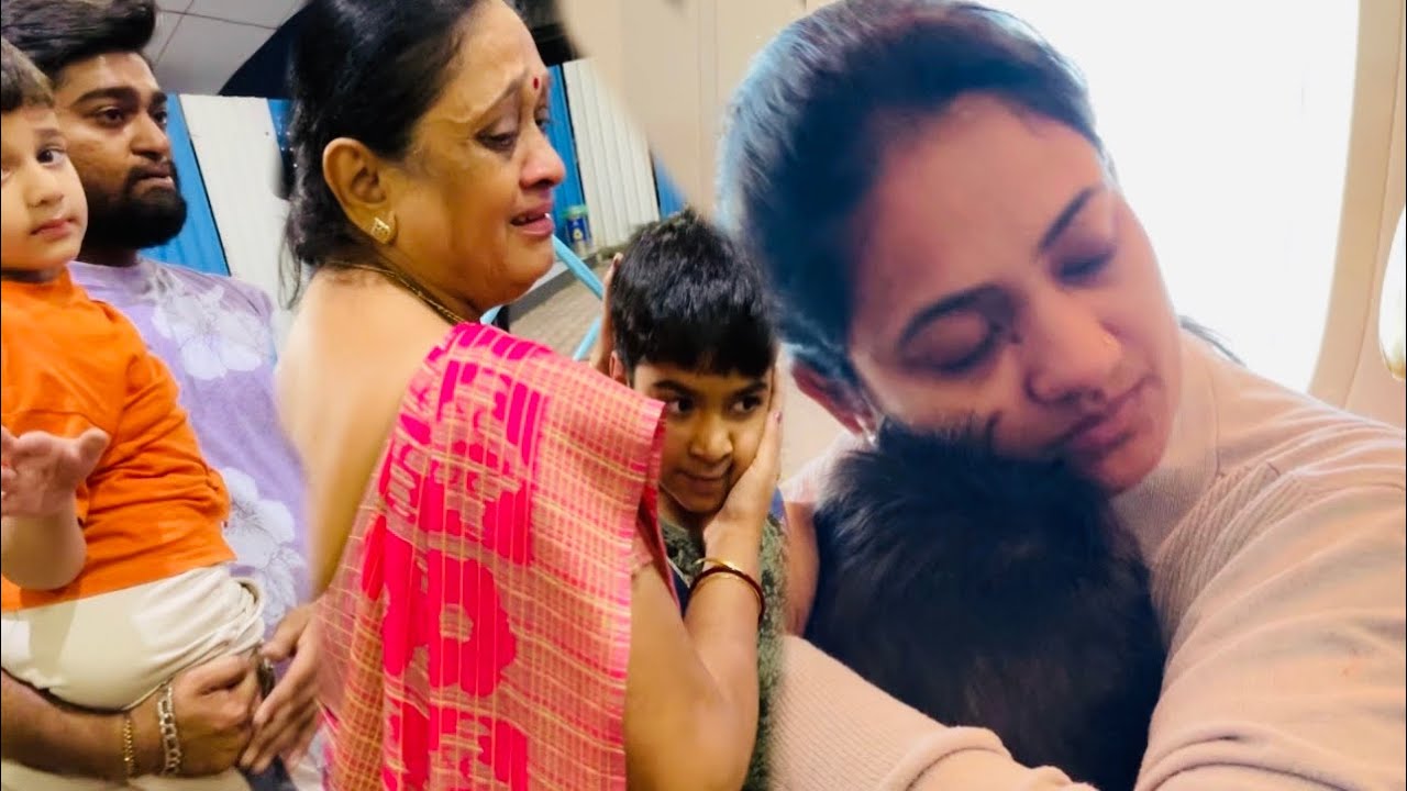 It was hard to say goodbye to my family miss u all | flight ✈️ surat to Delhi- London with two kids