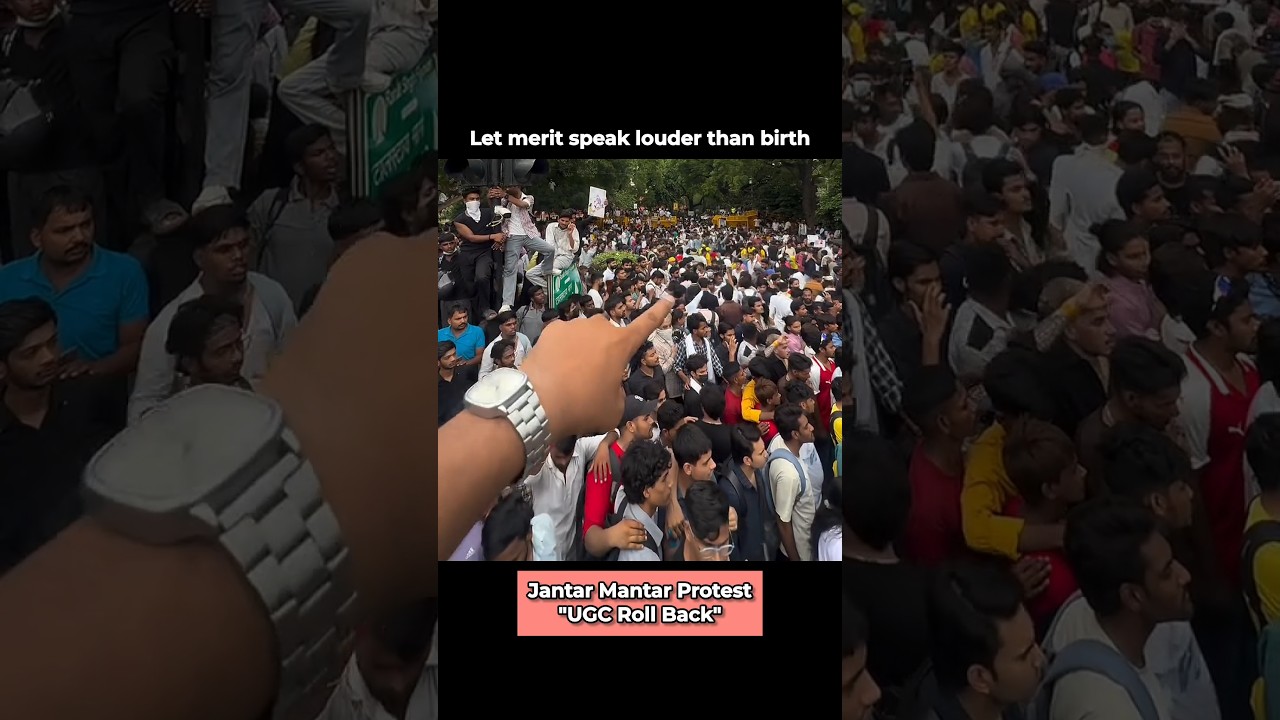UGC Roll Back ✊ #jantarmantar #protest #ugc #reservation #latest #justice #trending #shorts #merit