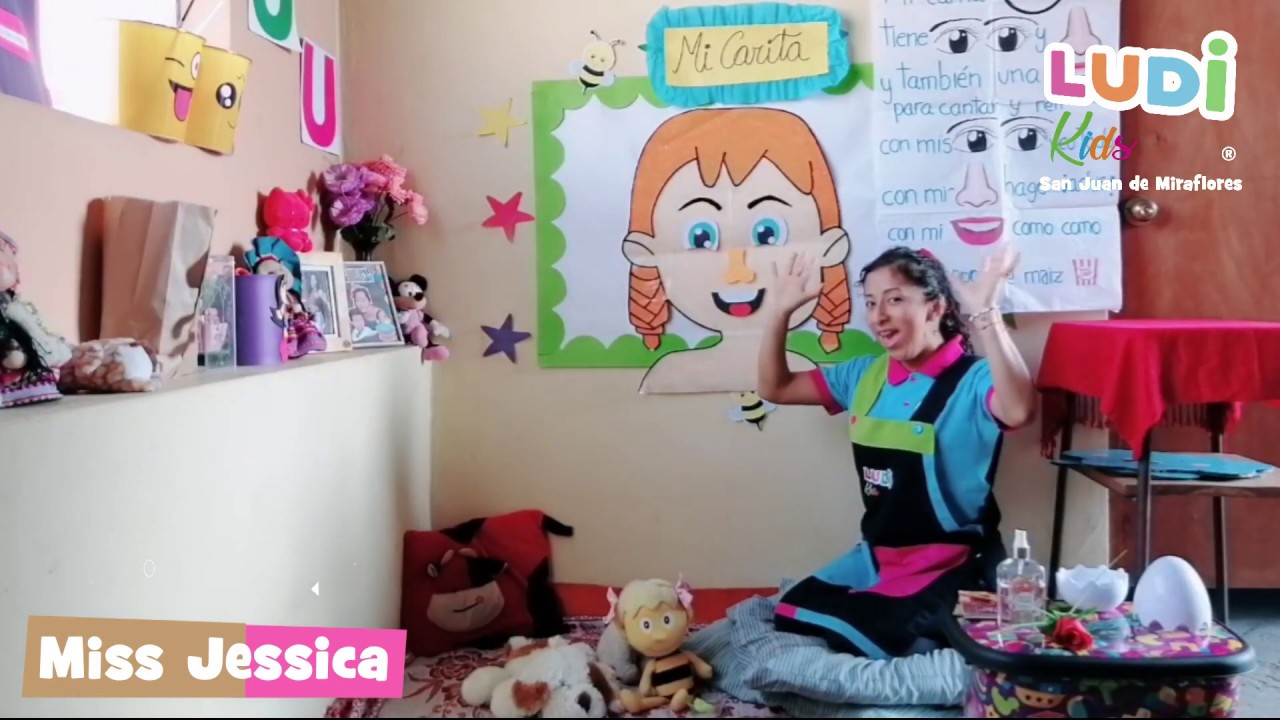 Clase virtual: Partes de la cara para niños pequeños
