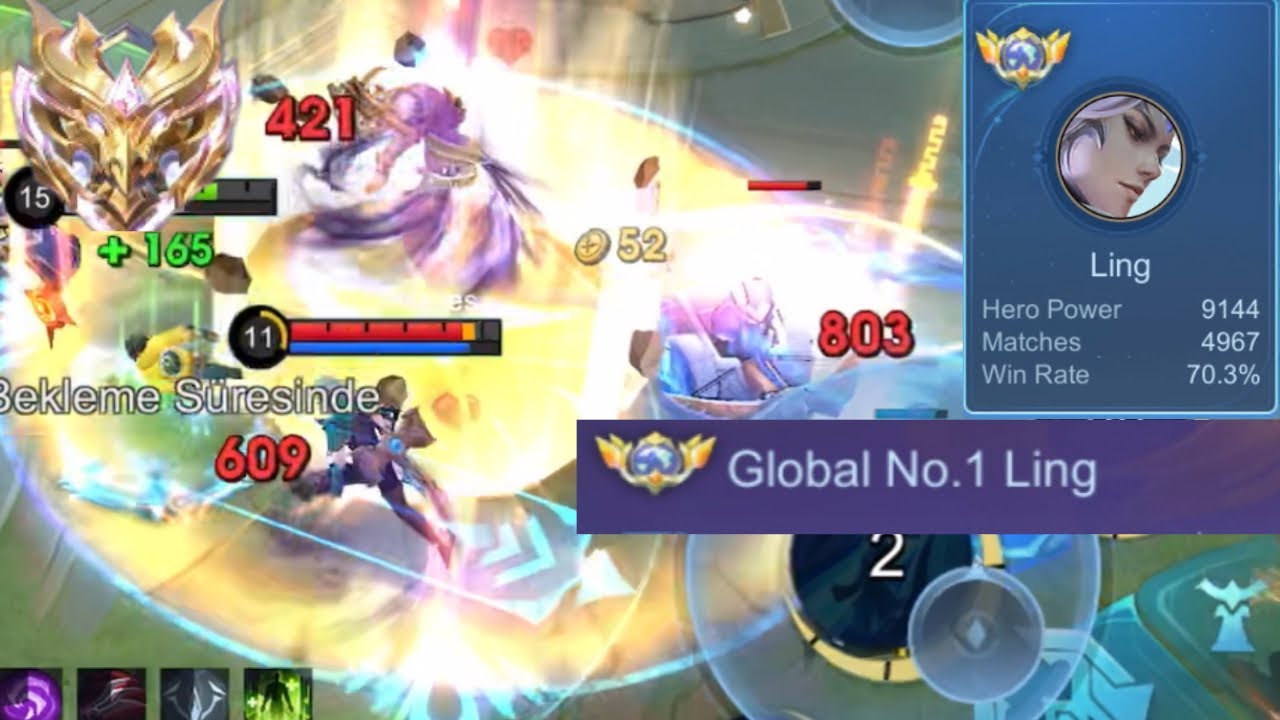 Will my Global 1 Ling reach 200 stars?MLBB(Amazing gameplay)