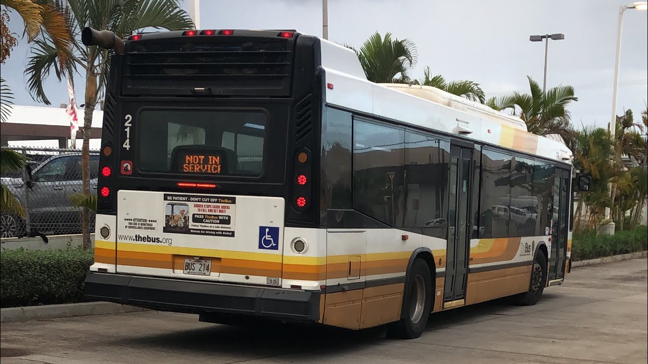 Thebus Honolulu Bus' 214 Nova Bus LFS Route 43 Waiawa