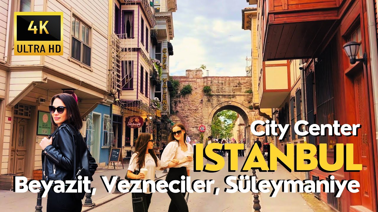 Istanbul Turkey 2025 City Center 4K Walking Tour | Beyazit to Vezneciler and Suleymaniye