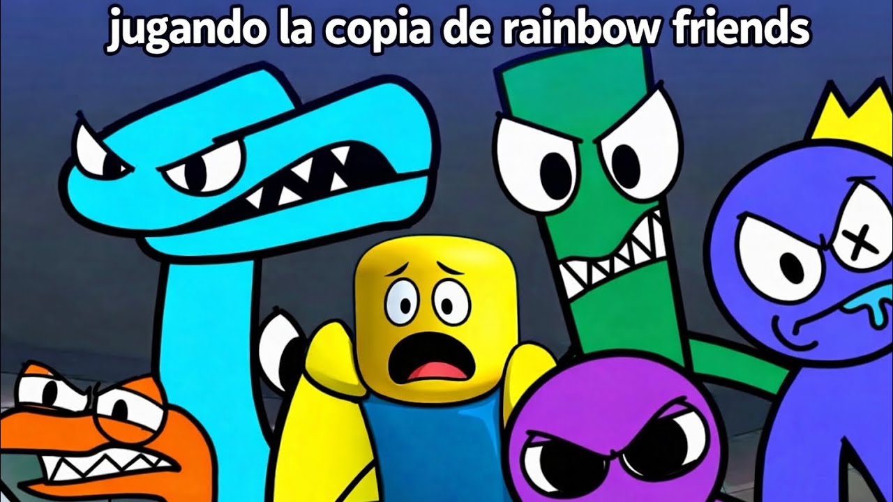 Jugando la copia de rainbow friends o algo haci|disculpen si se les hace con poquita edicion