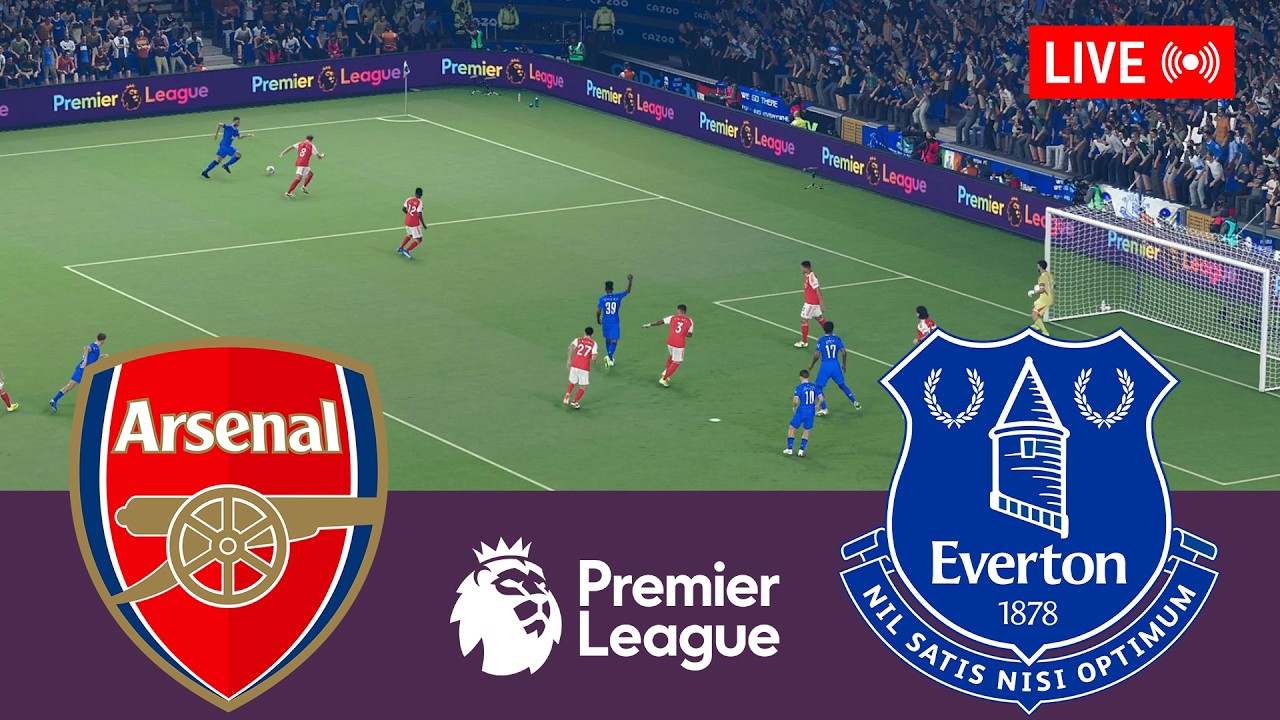 🔴Arsenal vs Everton LIVE⚽ Premier League 2025/2026 Full Match - Simulation Video Games