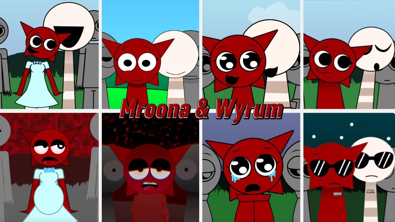 Incredibox Sprunki BUT ONLY Mroona & Wyrum In ALL Different And New Mods! Normal VS Horror Version!