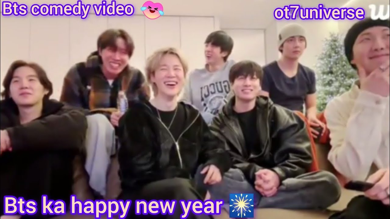 Bts ka happy new year 🎆//hindi dubbing// bts comedy video//#ot7universe