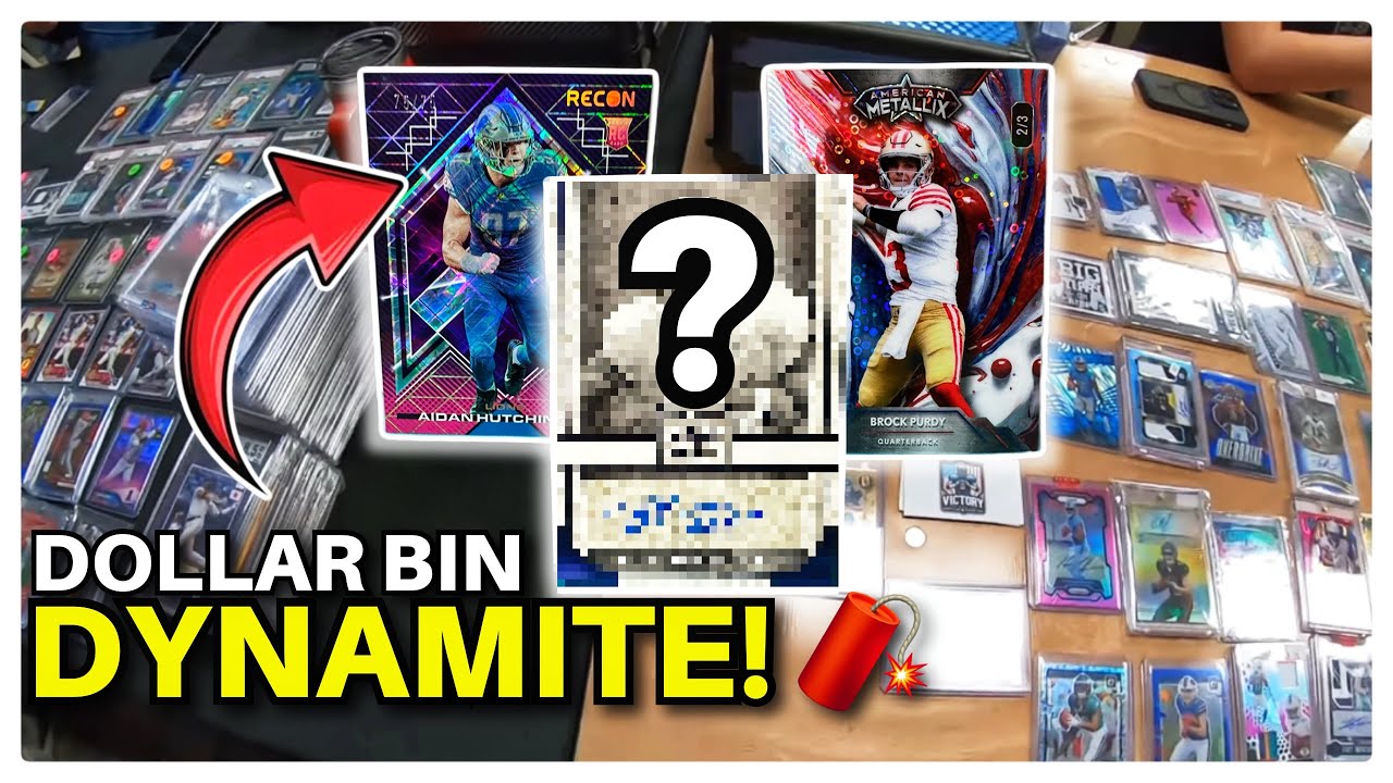 Searching Sports Card Dollar Bins To Find Hidden Gems For Grading!
