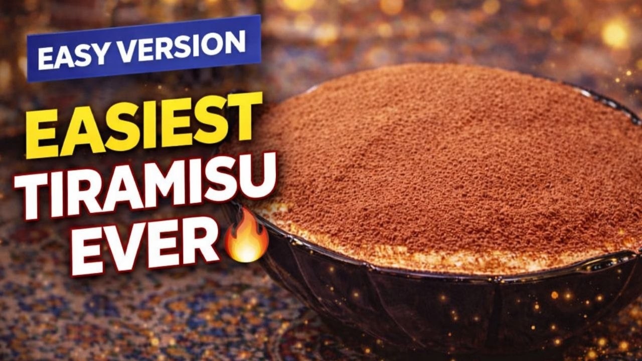 Turkish Yogurt Tiramisu ☕ | Light No Bake Dessert in 10 Minutes