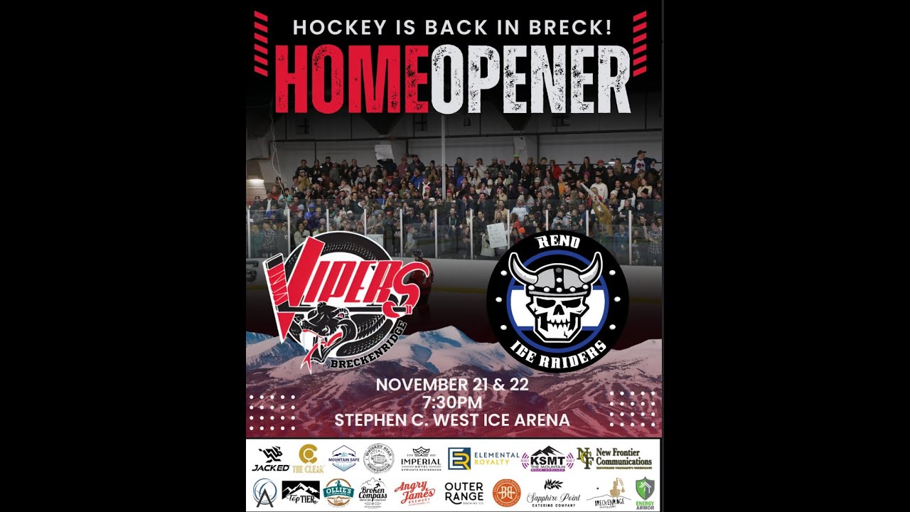 Breckenridge Vipers v Reno Ice Raiders : 11/21/2025 8:00P  Mountain Hockey League