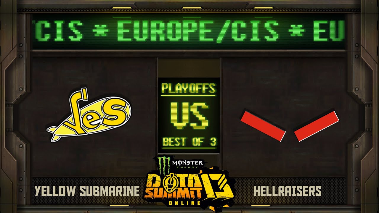 Yellow Submarine vs HellRaisers Game 2 - Monster Energy Dota Summit 13 EU/CIS: Groups