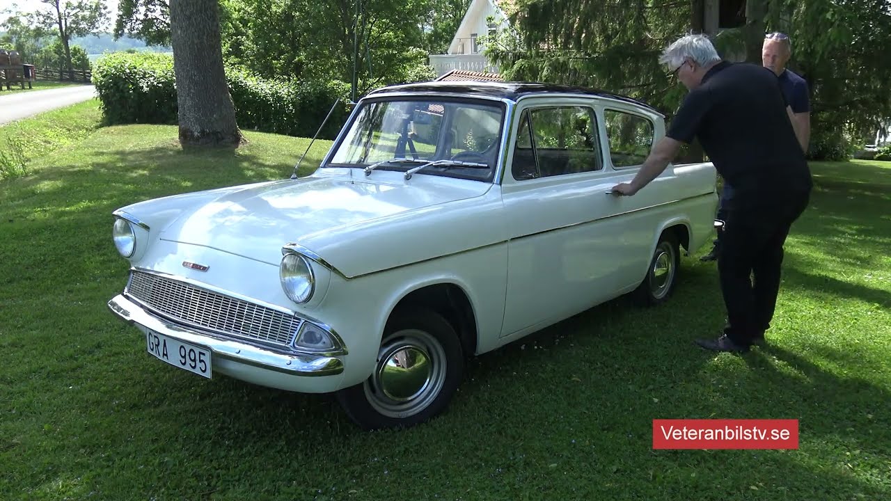 Ford Anglia DeLux 1961 #198 Veteranbilstv.se