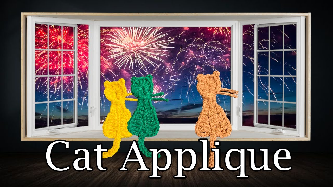 A Purrrrfect Crochet Cat Appliqué For 2023