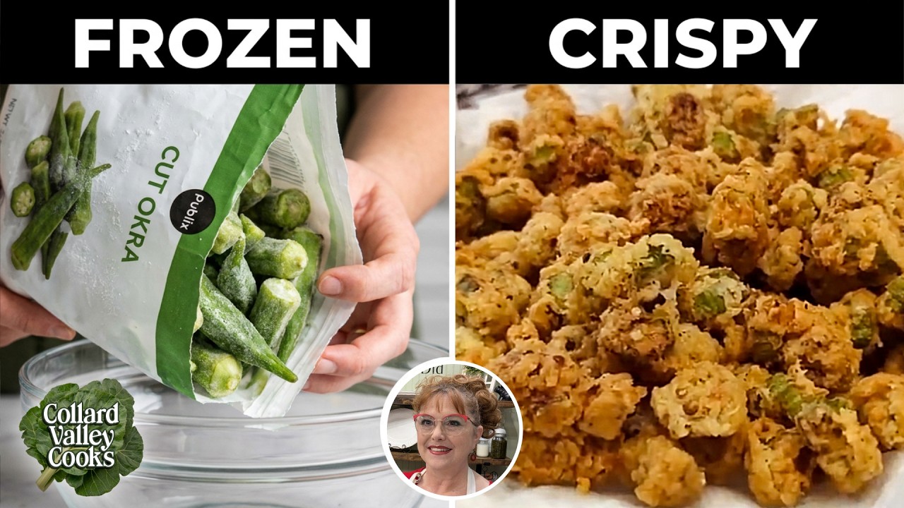How do I get Crispy Breading to Stay on Frozen Okra?